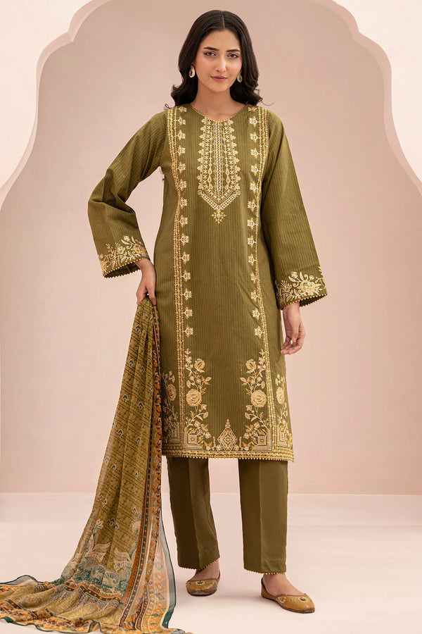 Zellbury Summer Embroidered Lawn Unstitched 3Pc Suit WUS25E30347