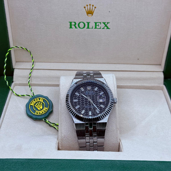Rolex land Dweller silver with black dial