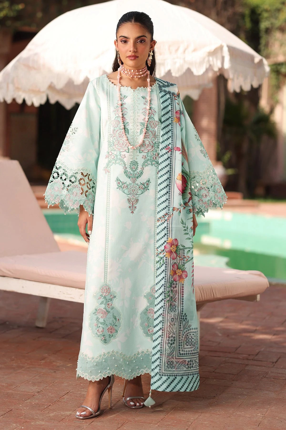 Alizeh Fashion Embroidered Printed Lawn Unstitched 3Pc Suit AF-EPL-7031-MIREGA