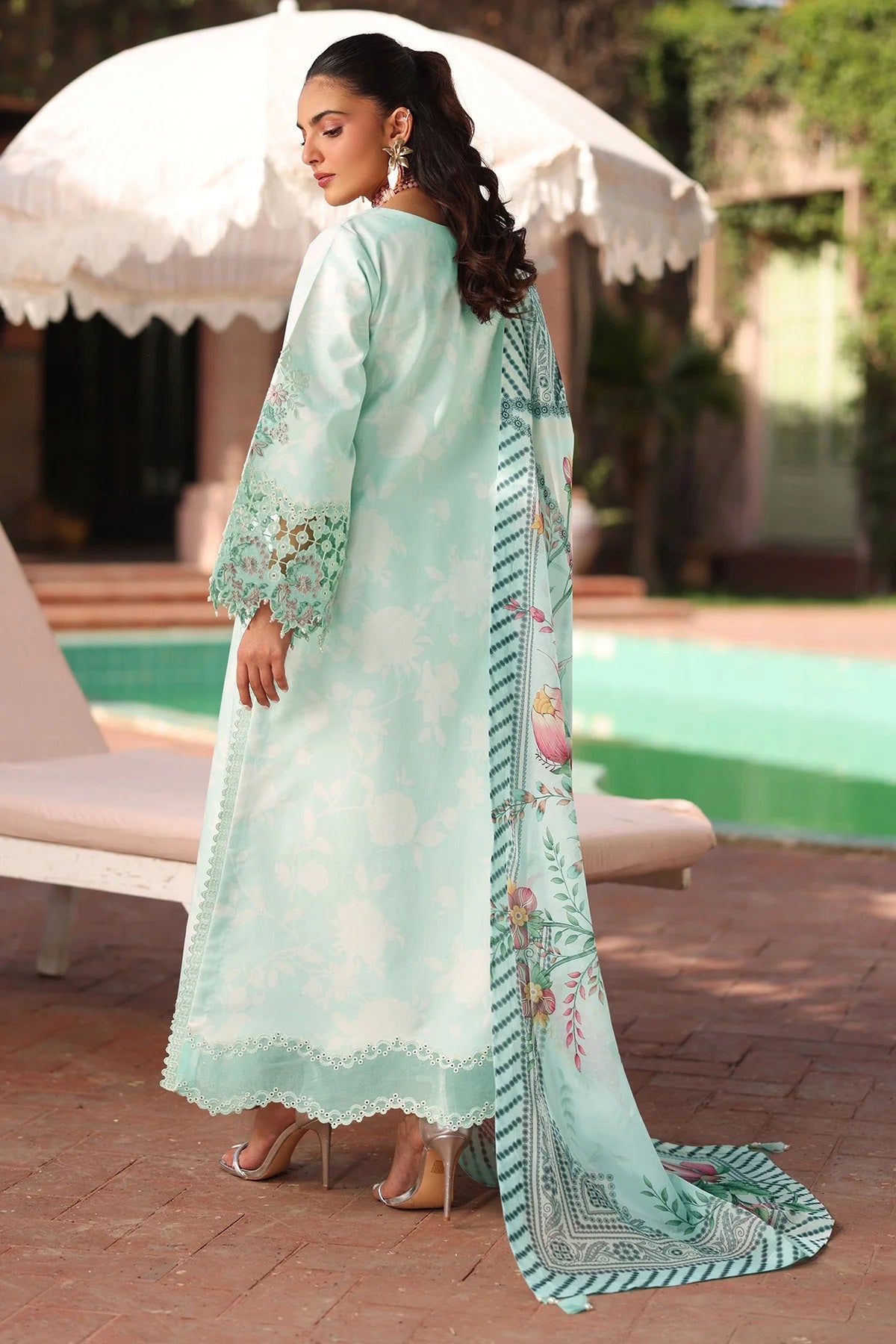 Alizeh Fashion Embroidered Printed Lawn Unstitched 3Pc Suit AF-EPL-7031-MIREGA