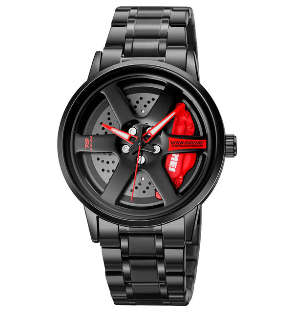 Car Wheel Watch, Racing Watch for Men/Car Enthusiast
