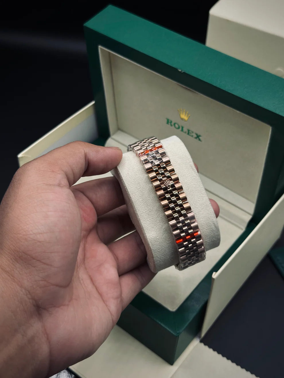 Rolex Date-Just Master AAA. Copy (Rose Gold)