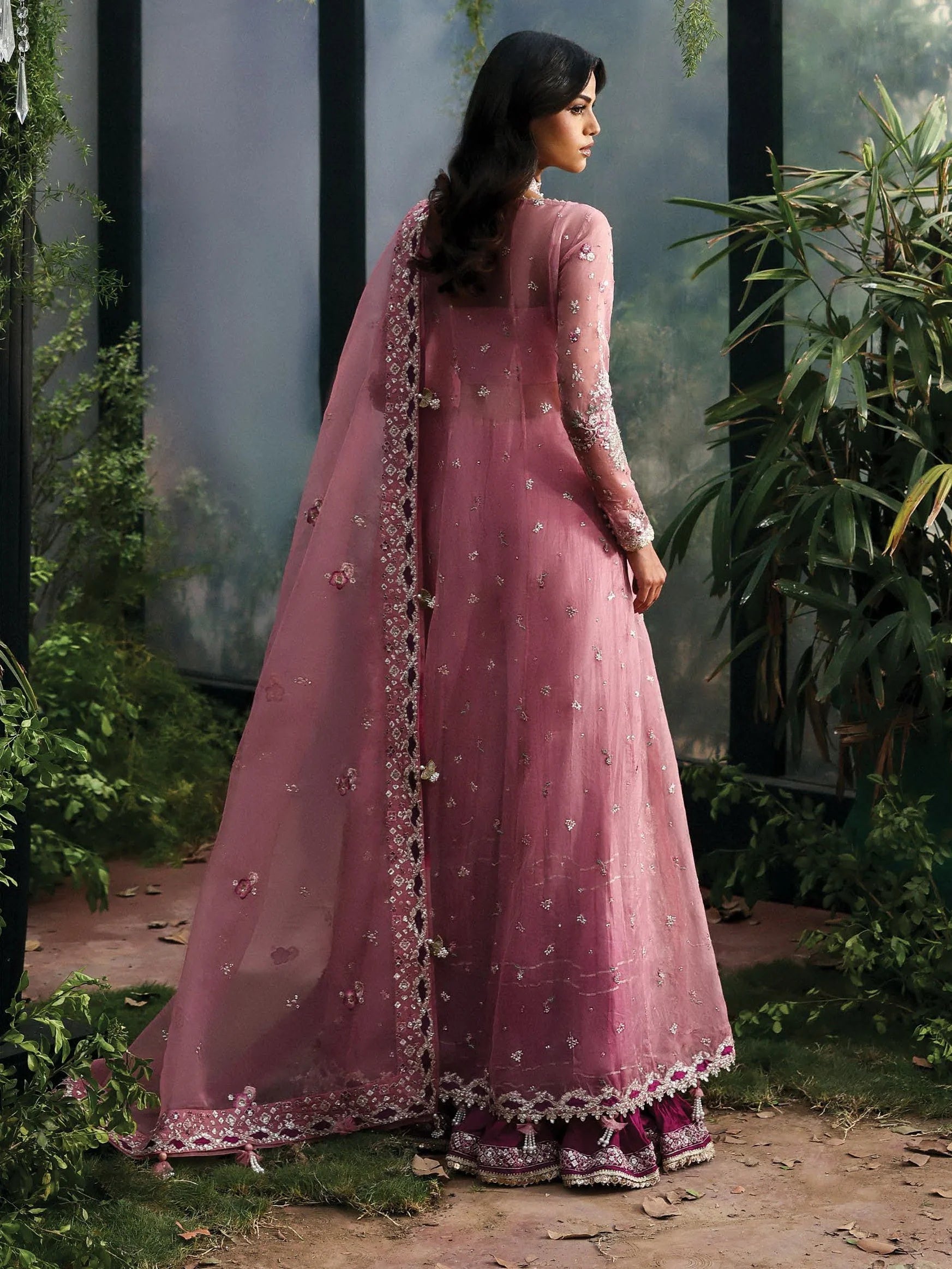 Afrozeh La Fuchsia Luxury Festive Unstitched 3Pc Suit ALF-25-V1-01 SERAIRA
