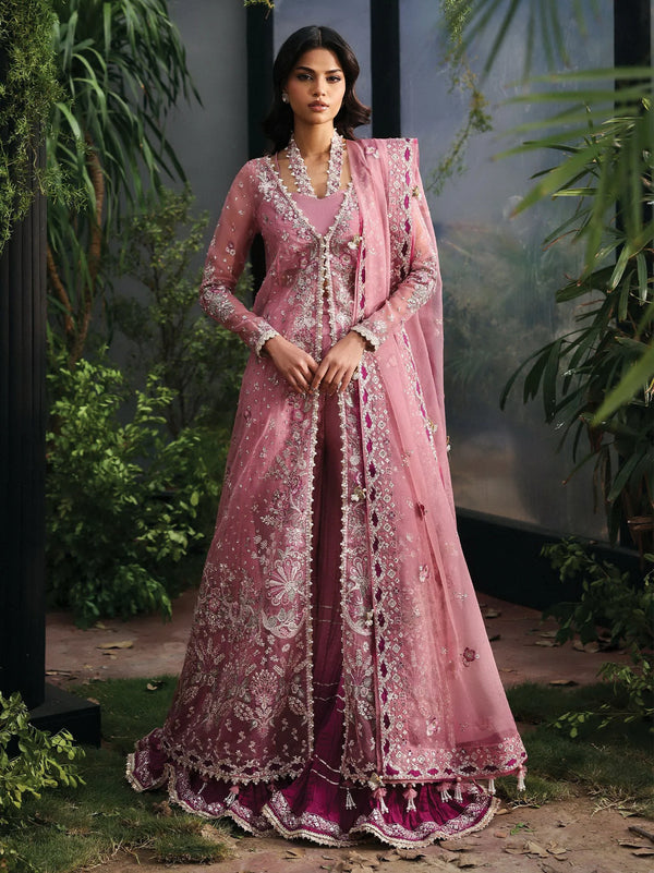 Afrozeh La Fuchsia Luxury Festive Unstitched 3Pc Suit ALF-25-V1-01 SERAIRA