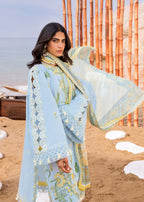 Siraa by Sadaf Fawad Khan Embroidered Lawn Unstitched 3Pc Suit - Amani (B)