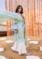 Siraa by Sadaf Fawad Khan Embroidered Lawn Unstitched 3Pc Suit - Amani (B)
