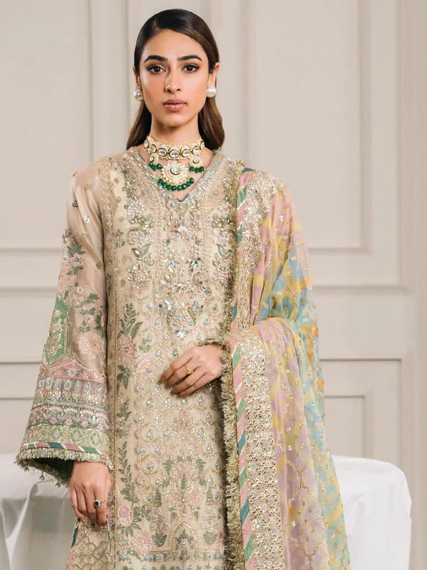 Baroque Chantelle Embroidered Luxury Zari Masuri Unstitched 3Pc Suit EC-04