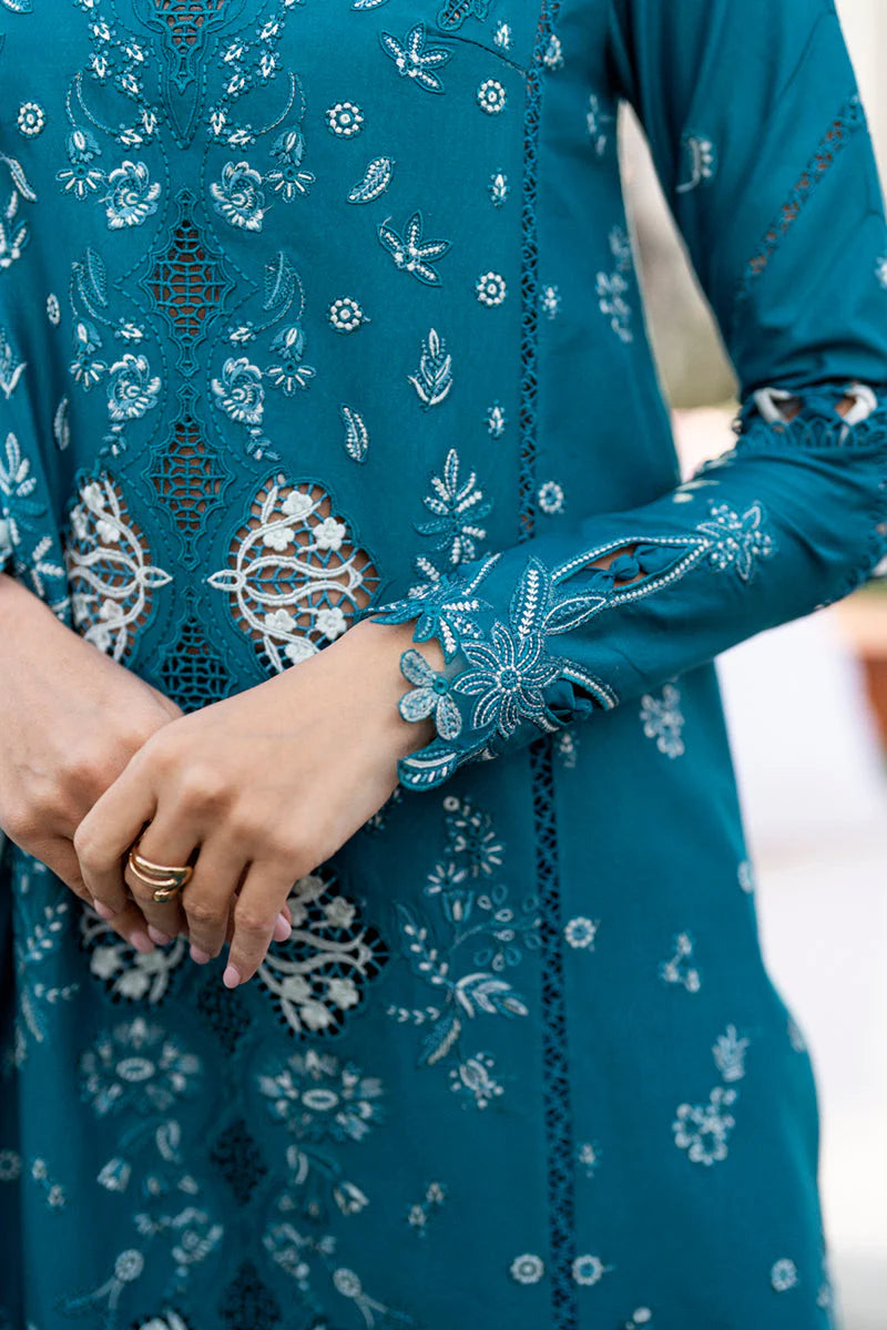 Qalamkar Chikankari Embroidered Lawn Unstitched 3Pc Suit CS-07 ALYANA
