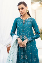 Qalamkar Chikankari Embroidered Lawn Unstitched 3Pc Suit CS-07 ALYANA