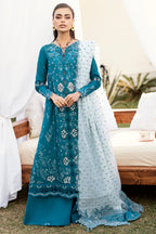 Qalamkar Chikankari Embroidered Lawn Unstitched 3Pc Suit CS-07 ALYANA