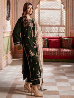 Charizma Signora Premium Embroidered Velvet Unstitched 3Pc Suit CVT4-16