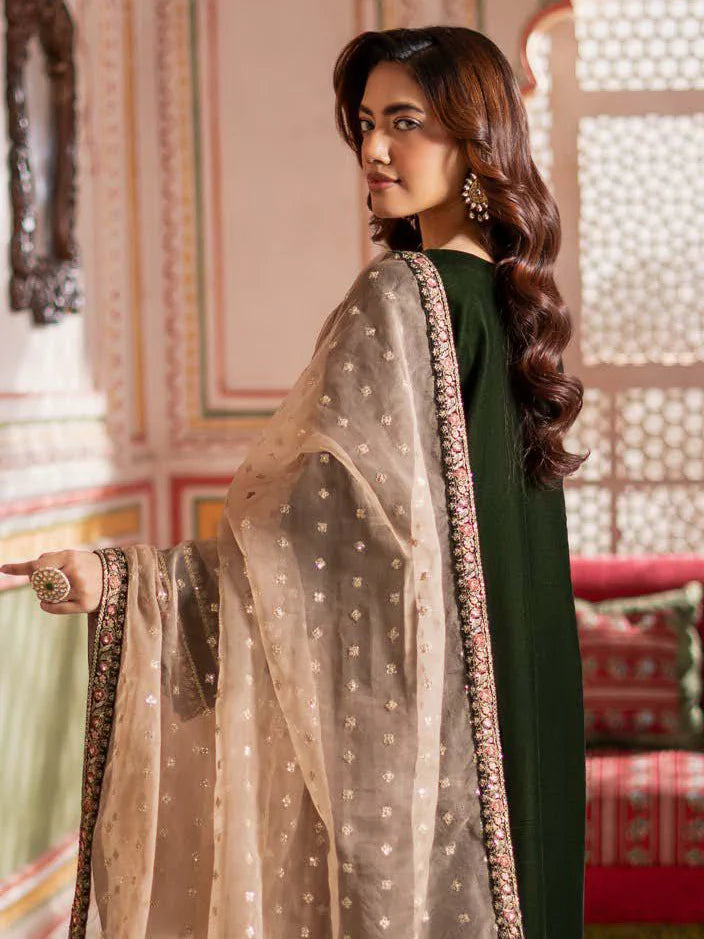 Charizma Signora Premium Embroidered Velvet Unstitched 3Pc Suit CVT4-16