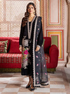 Charizma Signora Premium Embroidered Velvet Unstitched 3Pc Suit CVT4-18