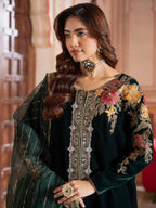 Charizma Signora Premium Embroidered Velvet Unstitched 3Pc Suit CVT4-20