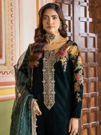 Charizma Signora Premium Embroidered Velvet Unstitched 3Pc Suit CVT4-20