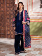 Charizma Signora Premium Embroidered Velvet Unstitched 3Pc Suit CVT4-21
