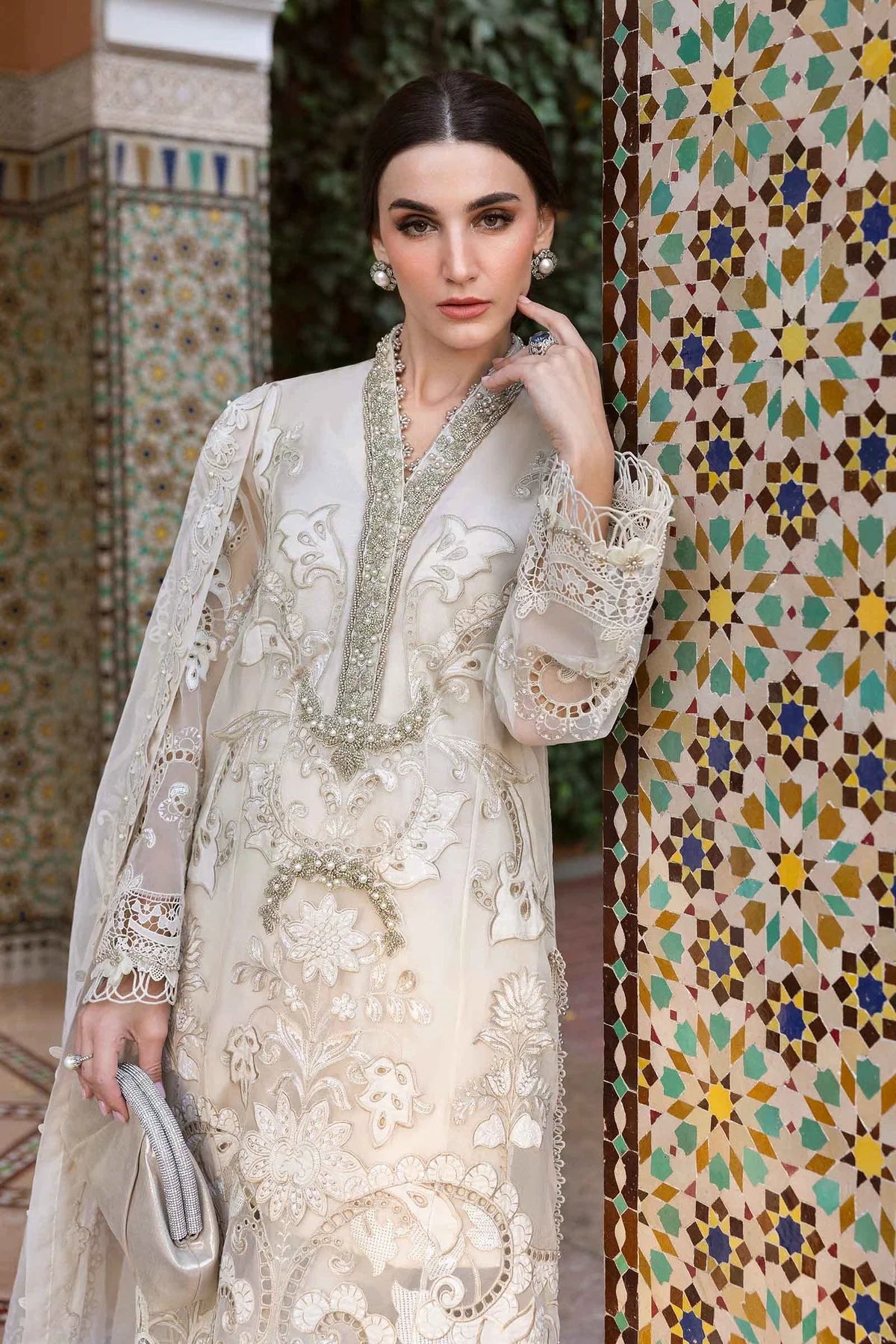 Maria.B Voyage a Luxe Embroidered Lawn Unstitched 3Pc Suit D-2506-A