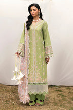 Qalamkar Qlinekari Embroidered Lawn Unstitched 3Pc Suit DC-01 Lovisa