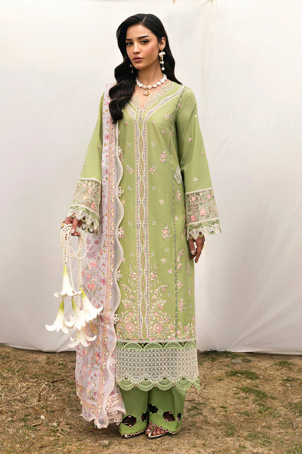 Qalamkar Qlinekari Embroidered Lawn Unstitched 3Pc Suit DC-01 Lovisa