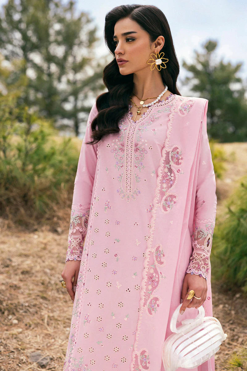 Qalamkar Qlinekari Embroidered Lawn Unstitched 3Pc Suit DC-02 Freja