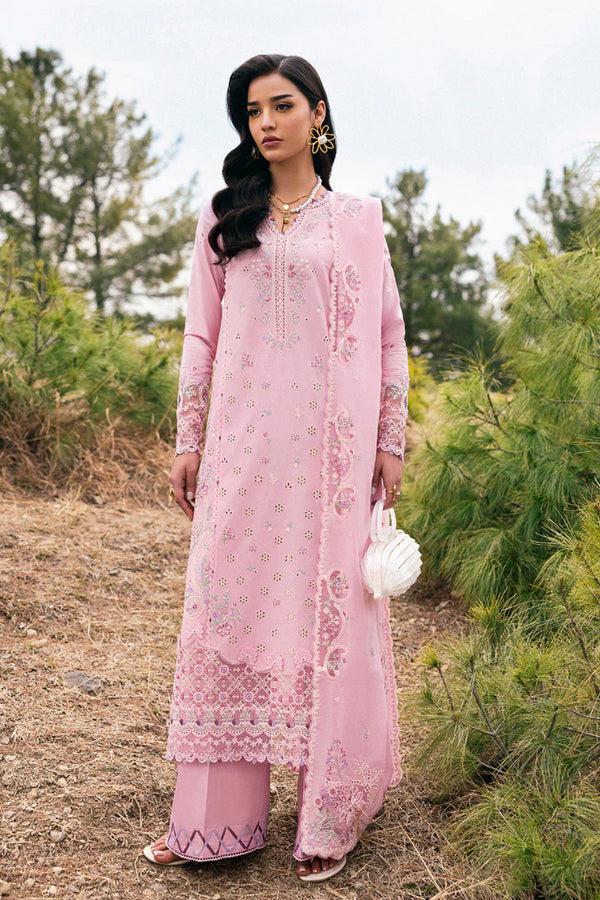 Qalamkar Qlinekari Embroidered Lawn Unstitched 3Pc Suit DC-02 Freja