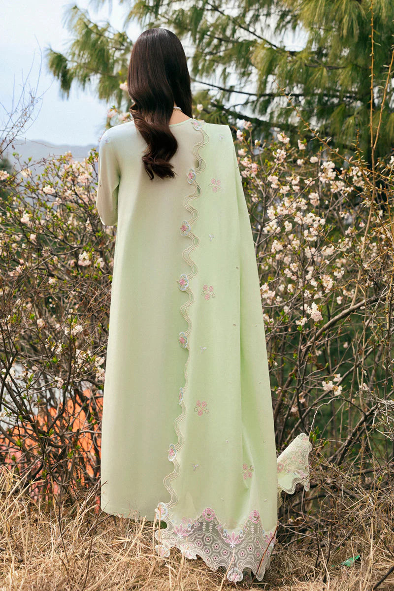 Qalamkar Qlinekari Embroidered Lawn Unstitched 3Pc Suit DC-14 Meline