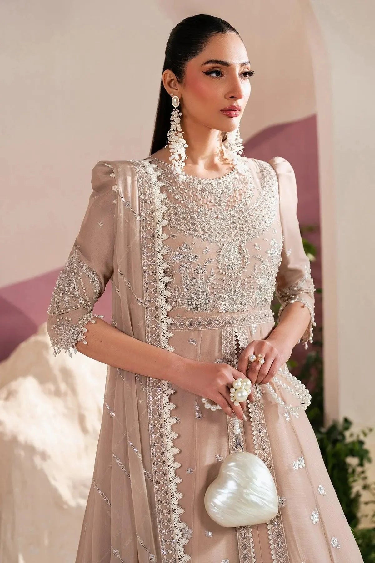 Alizeh Fashion Reena Embroidered Chiffon Unstitched 3Pc Suit AF-HM-4039-Sakura