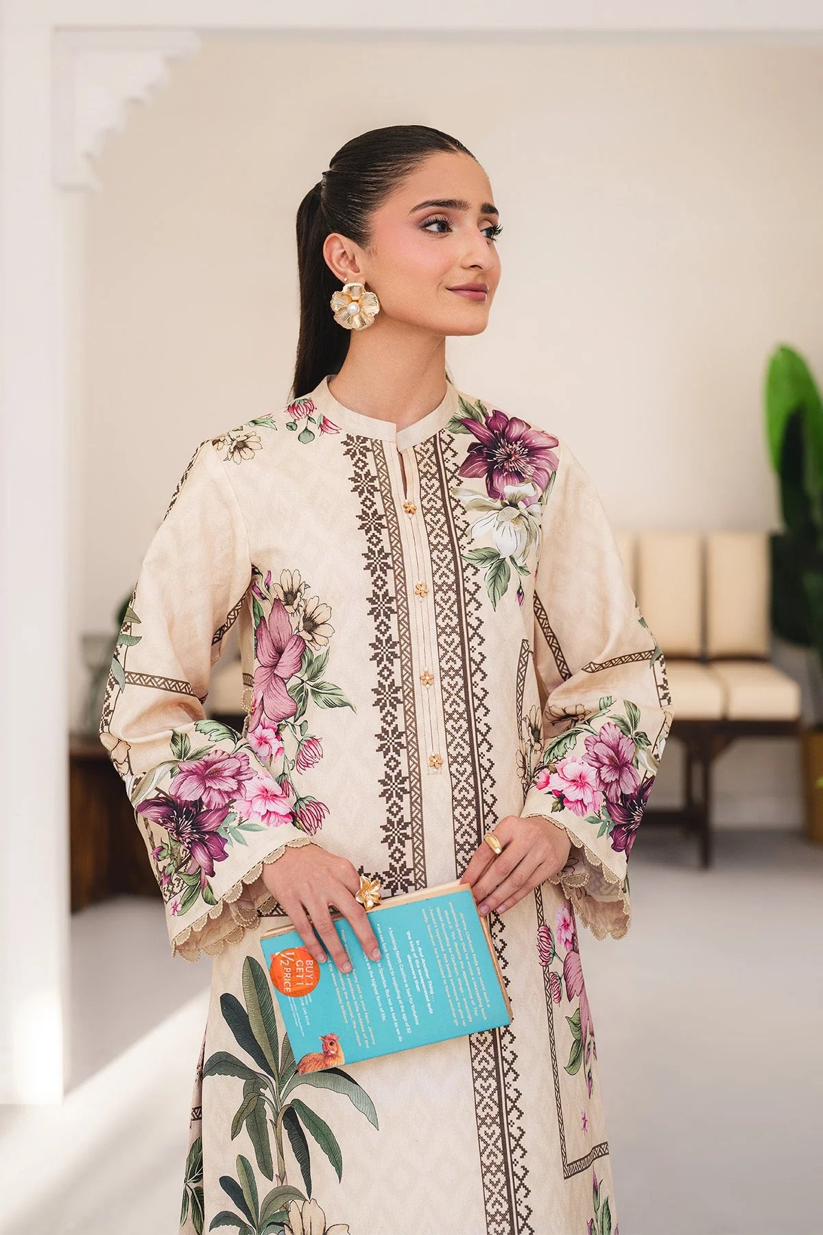 Alizeh Fashion Essentials Printed Lawn Unstitched 2Pc Suit AF-PL-6054