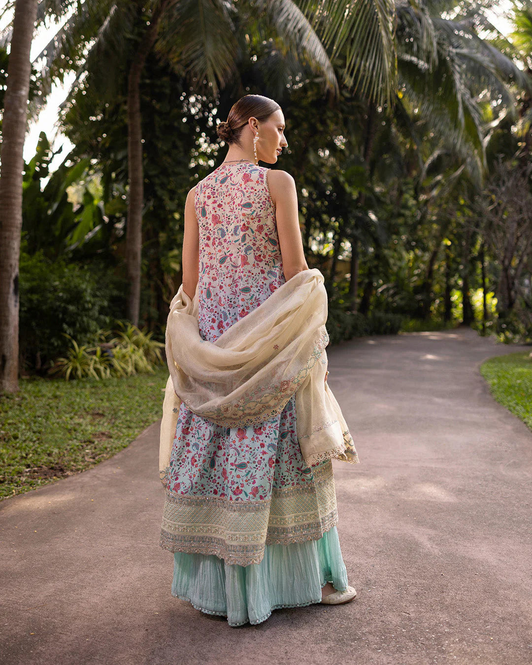 Faiza Saqlain Zinnia Embroidered Luxury Lawn Unstitched 3Pc Suit - Danica