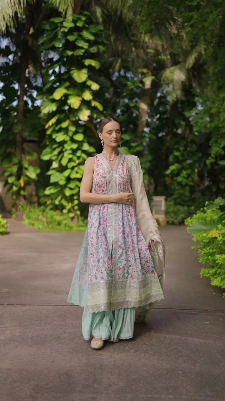 Faiza Saqlain Zinnia Embroidered Luxury Lawn Unstitched 3Pc Suit - Danica