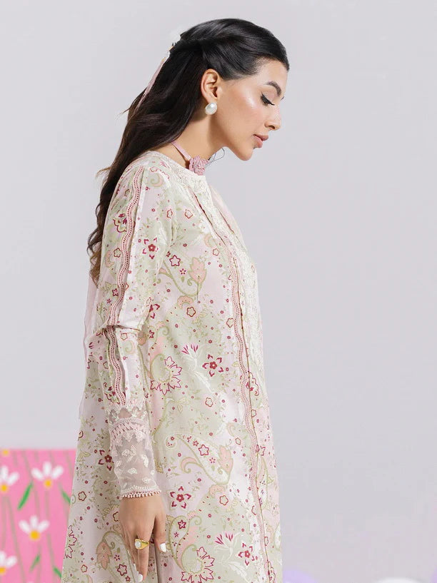 Qalamkar QPrints Embroidered Lawn Unstitched 3Pc Suit EM-03B MIRA