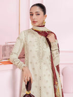 Qalamkar QPrints Embroidered Lawn Unstitched 3Pc Suit EM-06B TALIA