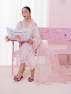 Qalamkar QPrints Embroidered Lawn Unstitched 3Pc Suit EM-07B EDEN