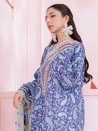 Qalamkar QPrints Embroidered Lawn Unstitched 3Pc Suit EM-10A RILEY