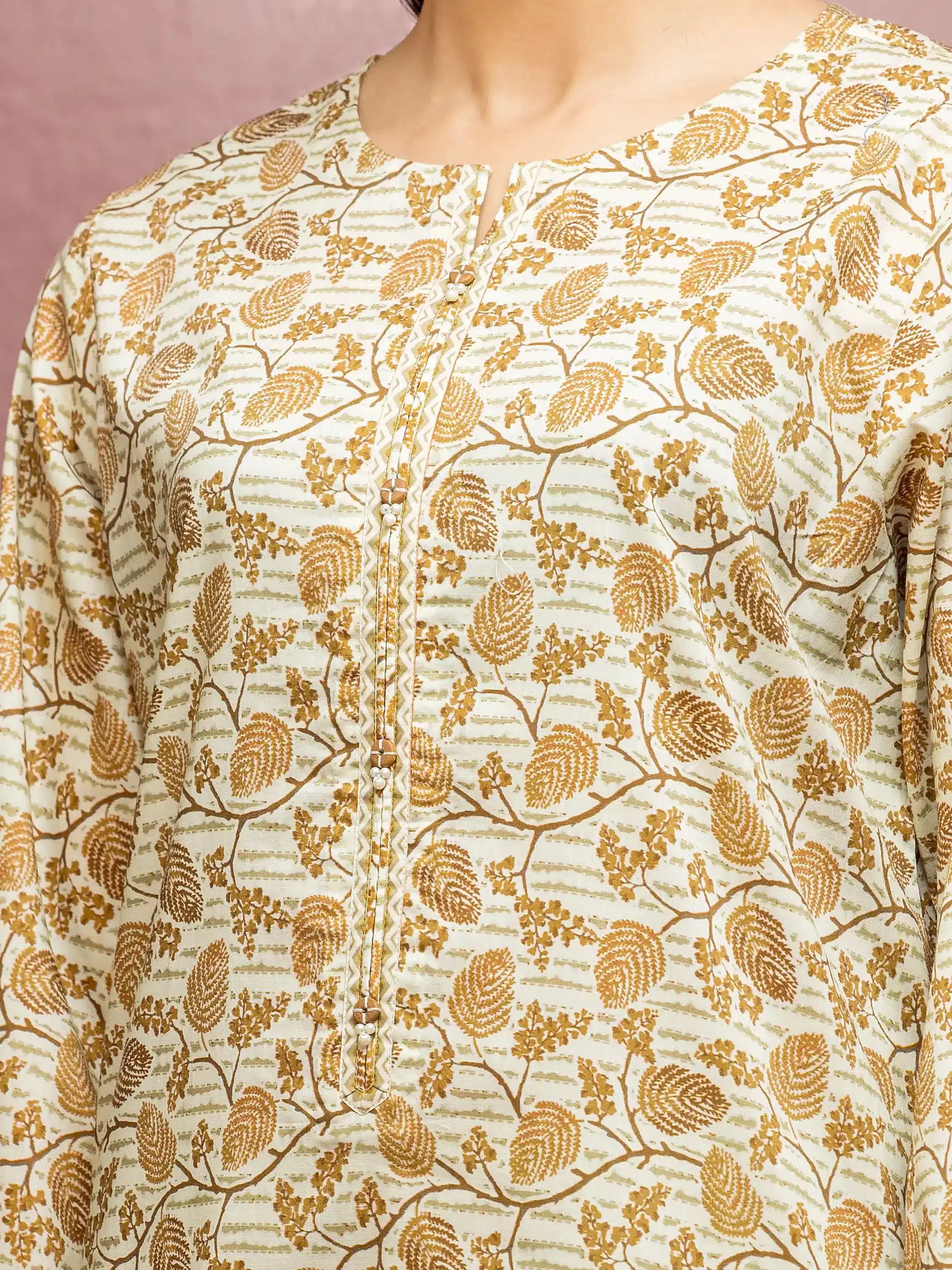 edenrobe Allure Lawn Unstitched Printed 3Pc Suit EWU5A1-35113