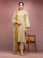 edenrobe Allure Lawn Unstitched Printed 3Pc Suit EWU5A1-35113