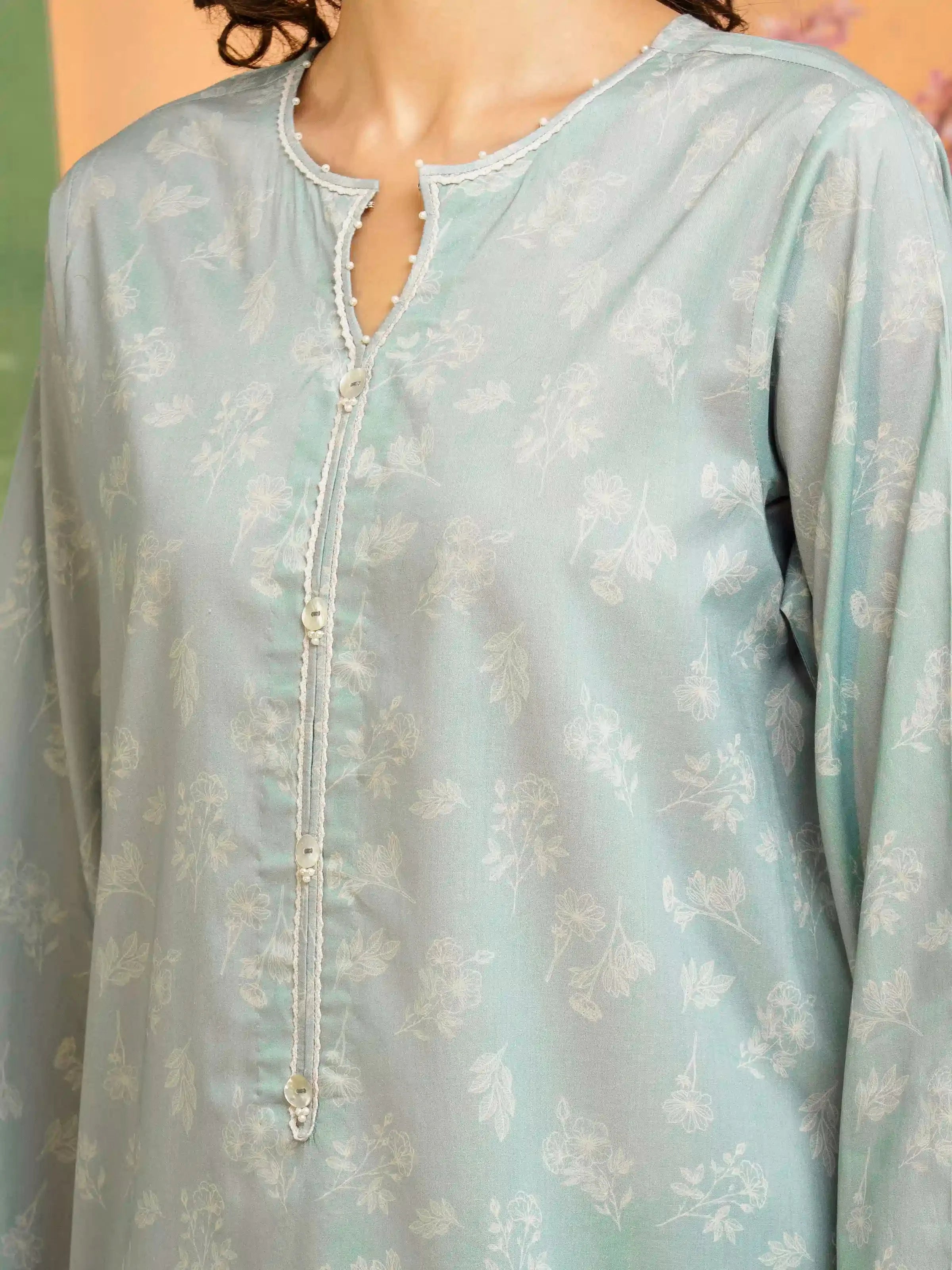 edenrobe Allure Lawn Unstitched Printed 3Pc Suit EWU5A1-35156
