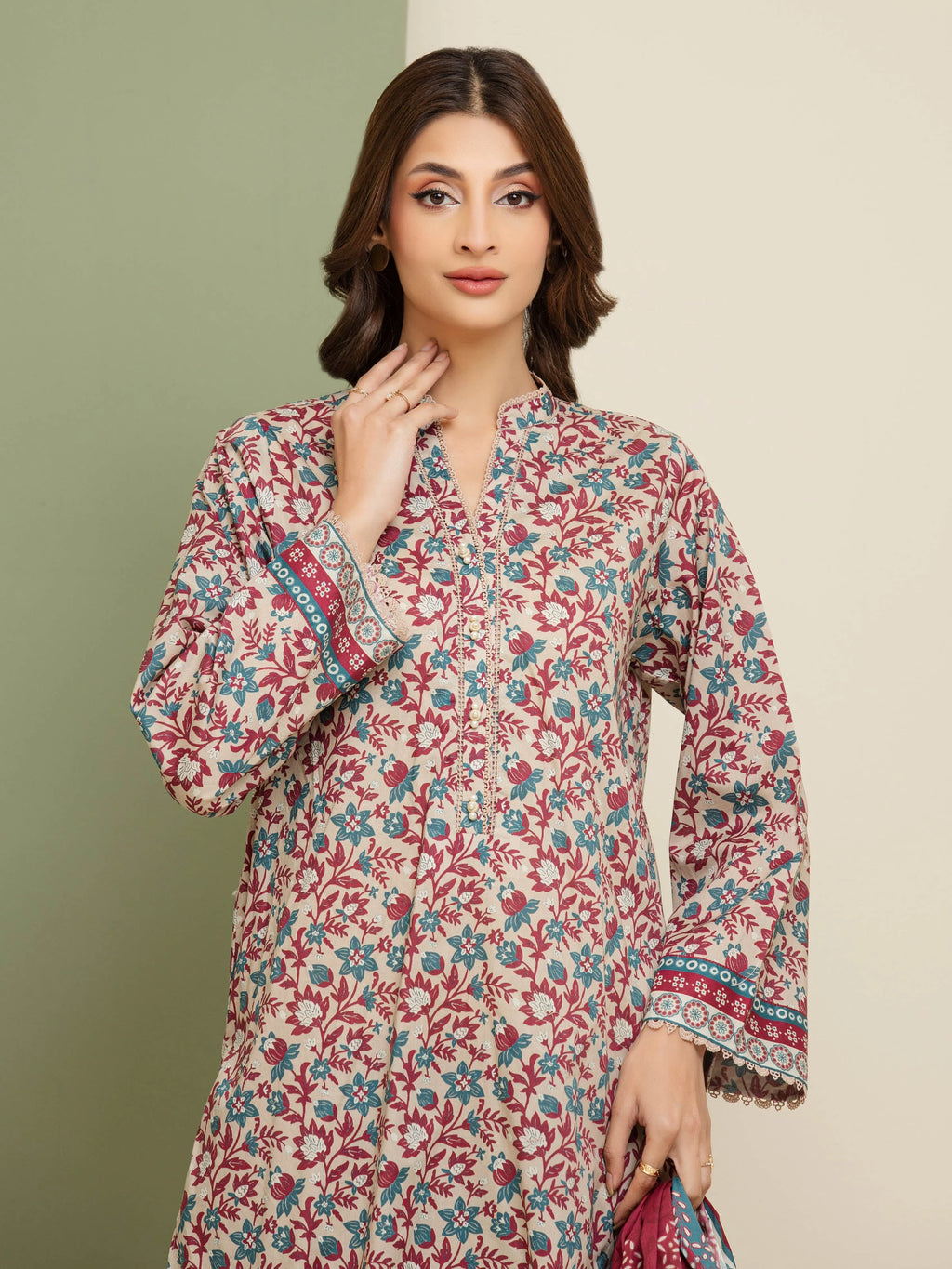 edenrobe Allure Lawn Unstitched Printed 3Pc Suit EWU5A1-35175x