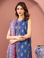 edenrobe Allure Lawn Unstitched Printed 3Pc Suit EWU5A1-35237