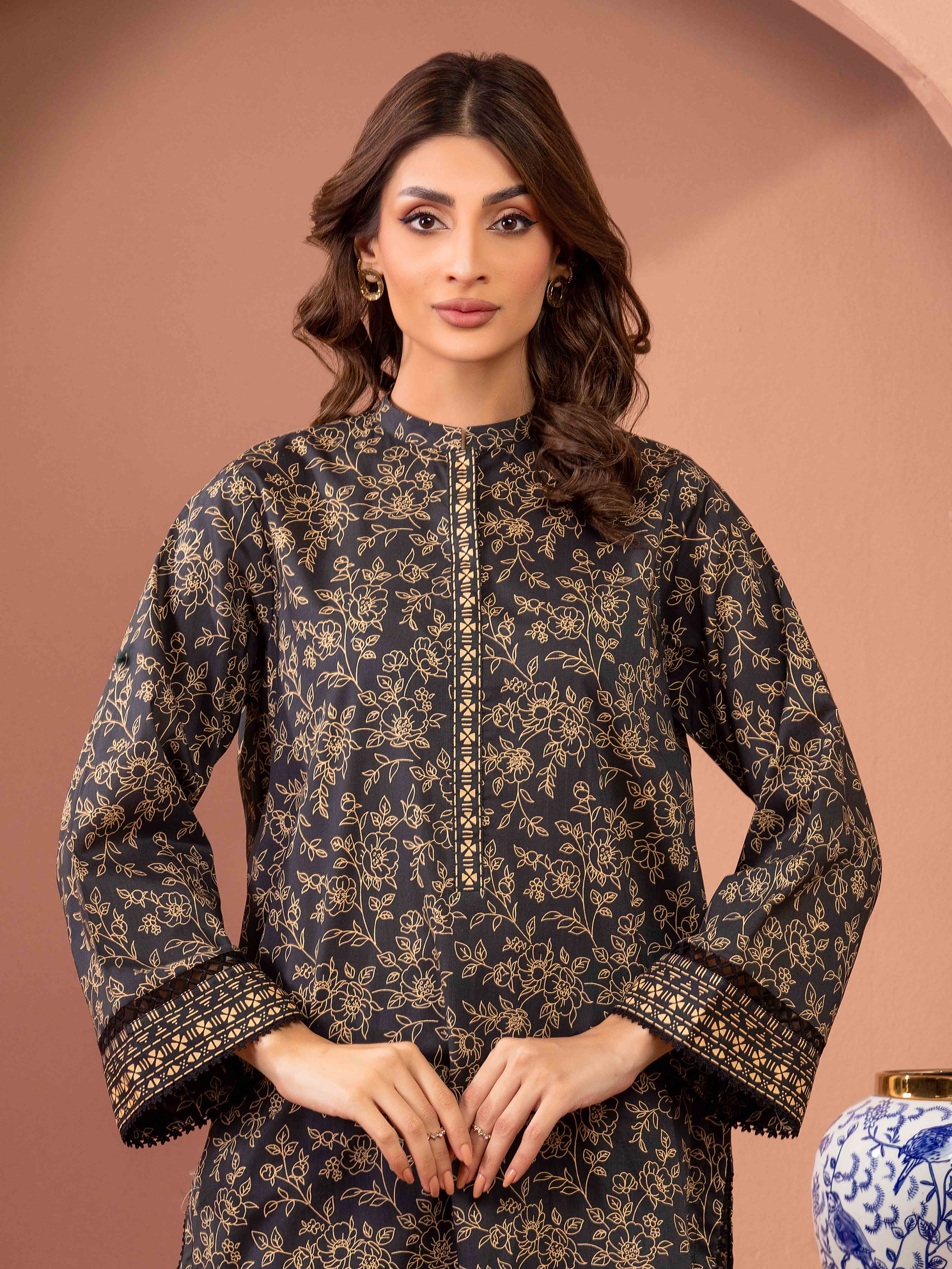 edenrobe Allure Lawn Unstitched Printed 2Pc Suit EWU5A1-35439ST