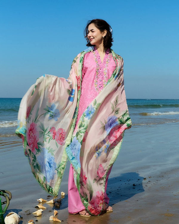 Coco by Zara Shahjahan Embroidered Lawn Unstitched 3Pc Suit D-03A TINA