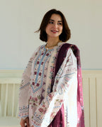 Coco by Zara Shahjahan Embroidered Lawn Unstitched 3Pc Suit D-02B SERENE