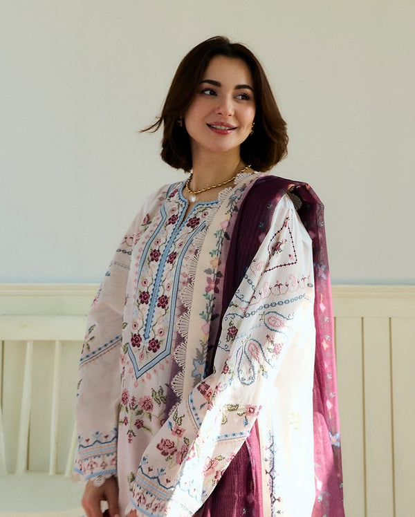 Coco by Zara Shahjahan Embroidered Lawn Unstitched 3Pc Suit D-02B SERENE