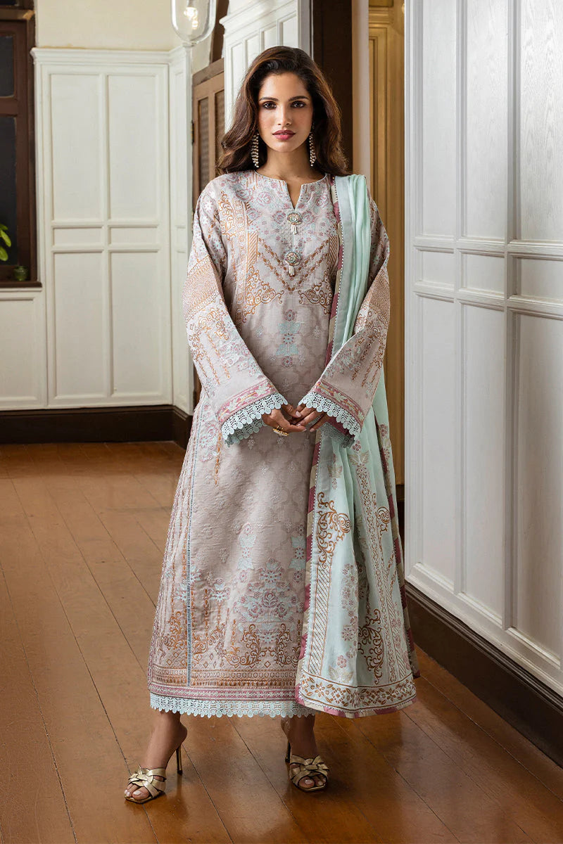 Mushq Seraph Jacquard Lawn Unstitched 3Pc Suit HLM25-02 Arsinoe