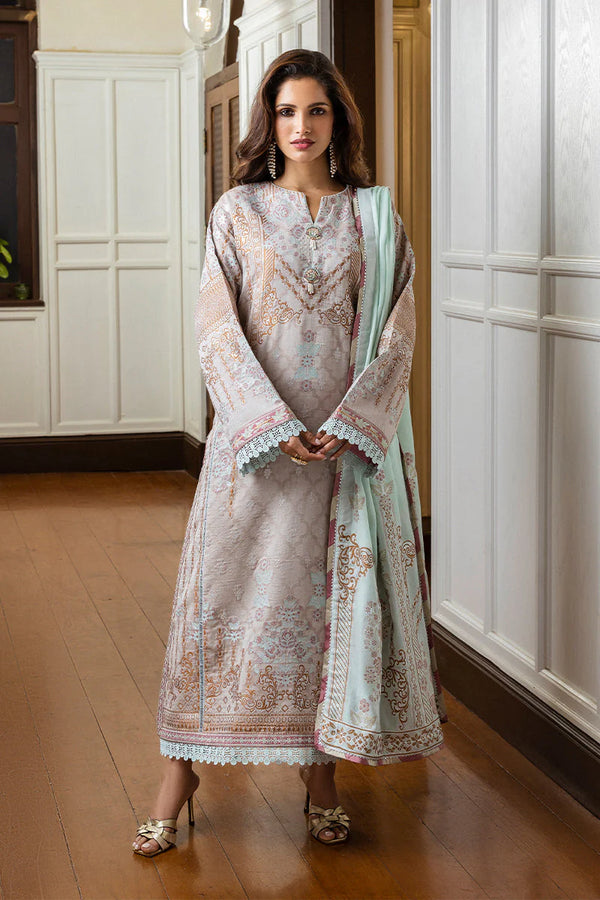 Mushq Seraph Jacquard Lawn Unstitched 3Pc Suit HLM25-02 Arsinoe