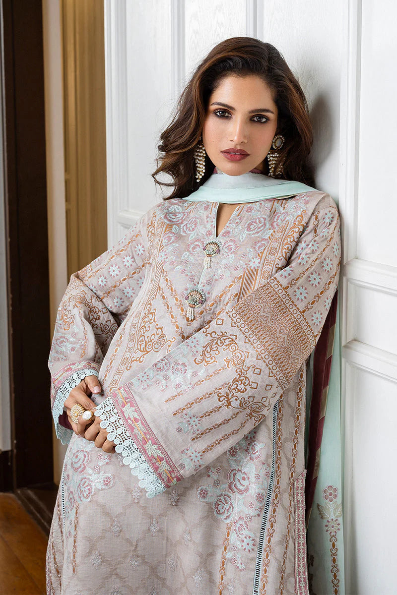 Mushq Seraph Jacquard Lawn Unstitched 3Pc Suit HLM25-02 Arsinoe