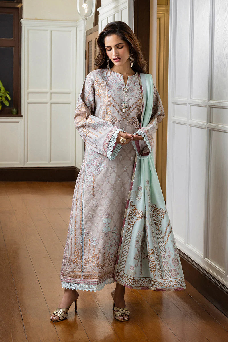 Mushq Seraph Jacquard Lawn Unstitched 3Pc Suit HLM25-02 Arsinoe