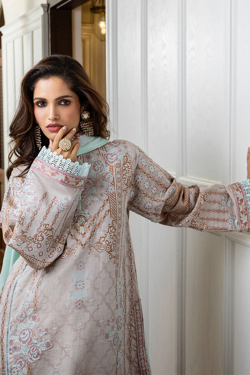Mushq Seraph Jacquard Lawn Unstitched 3Pc Suit HLM25-02 Arsinoe