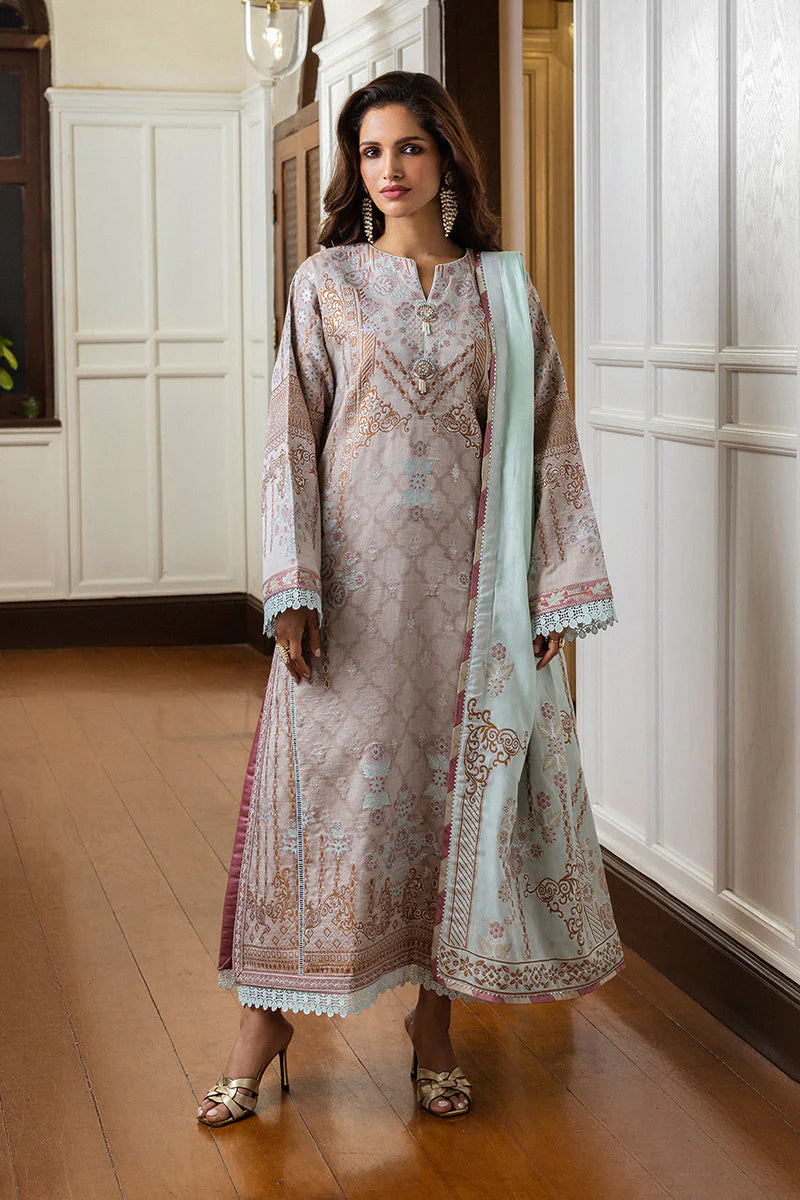 Mushq Seraph Jacquard Lawn Unstitched 3Pc Suit HLM25-02 Arsinoe