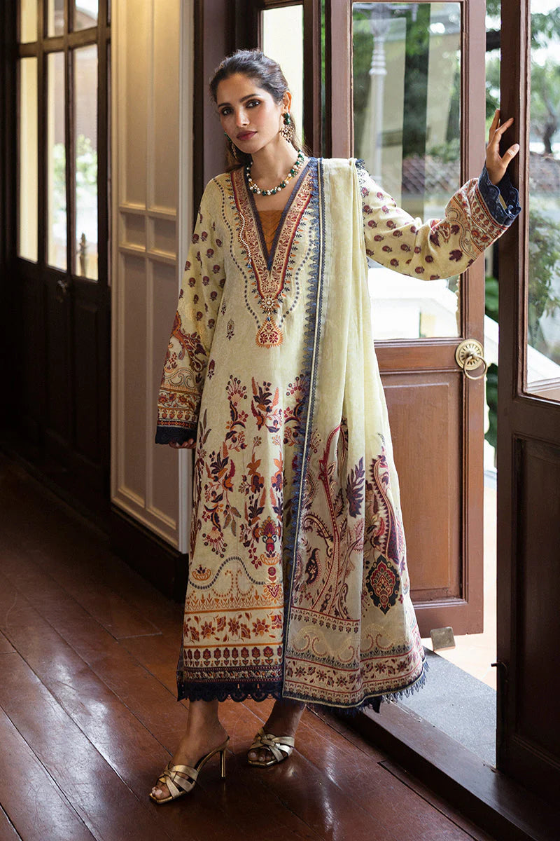 Mushq Seraph Jacquard Lawn Unstitched 3Pc Suit HLM25-03 Letizia